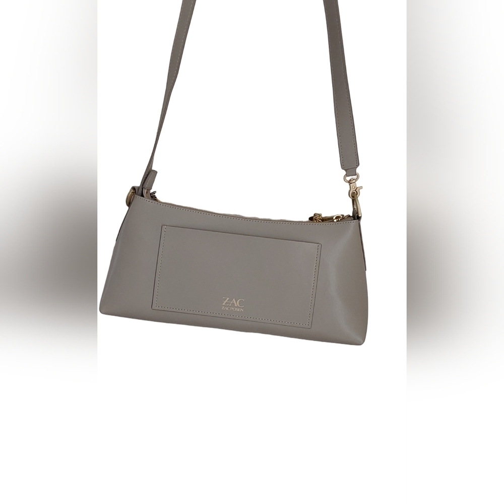 ZAC POSEN EARTHA MINI ZIP TOP SHOULDER BAG‎ IN SMOKE EMBER - Picture 3 of 7